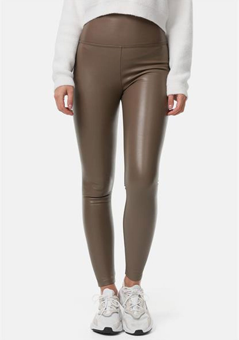 ♡ Warme Leder-Effekt Leggings