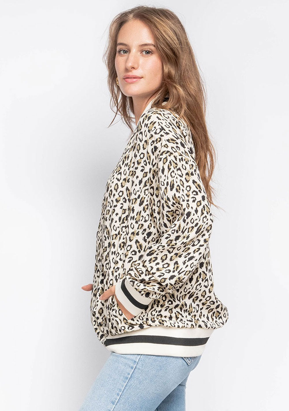 ♡ Blouson mit Leoprint