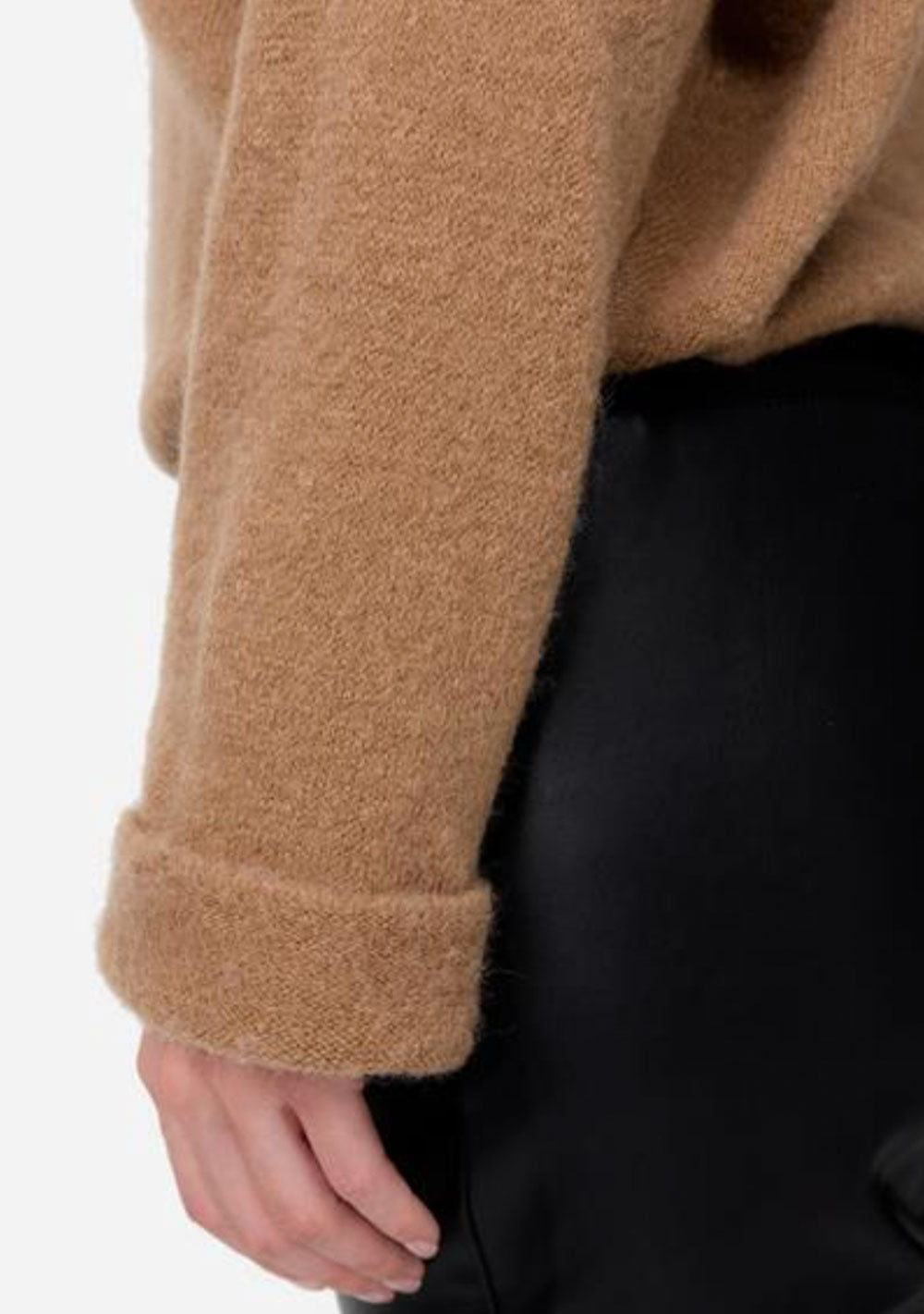 ♡ Strickpullover mit Krempelarm