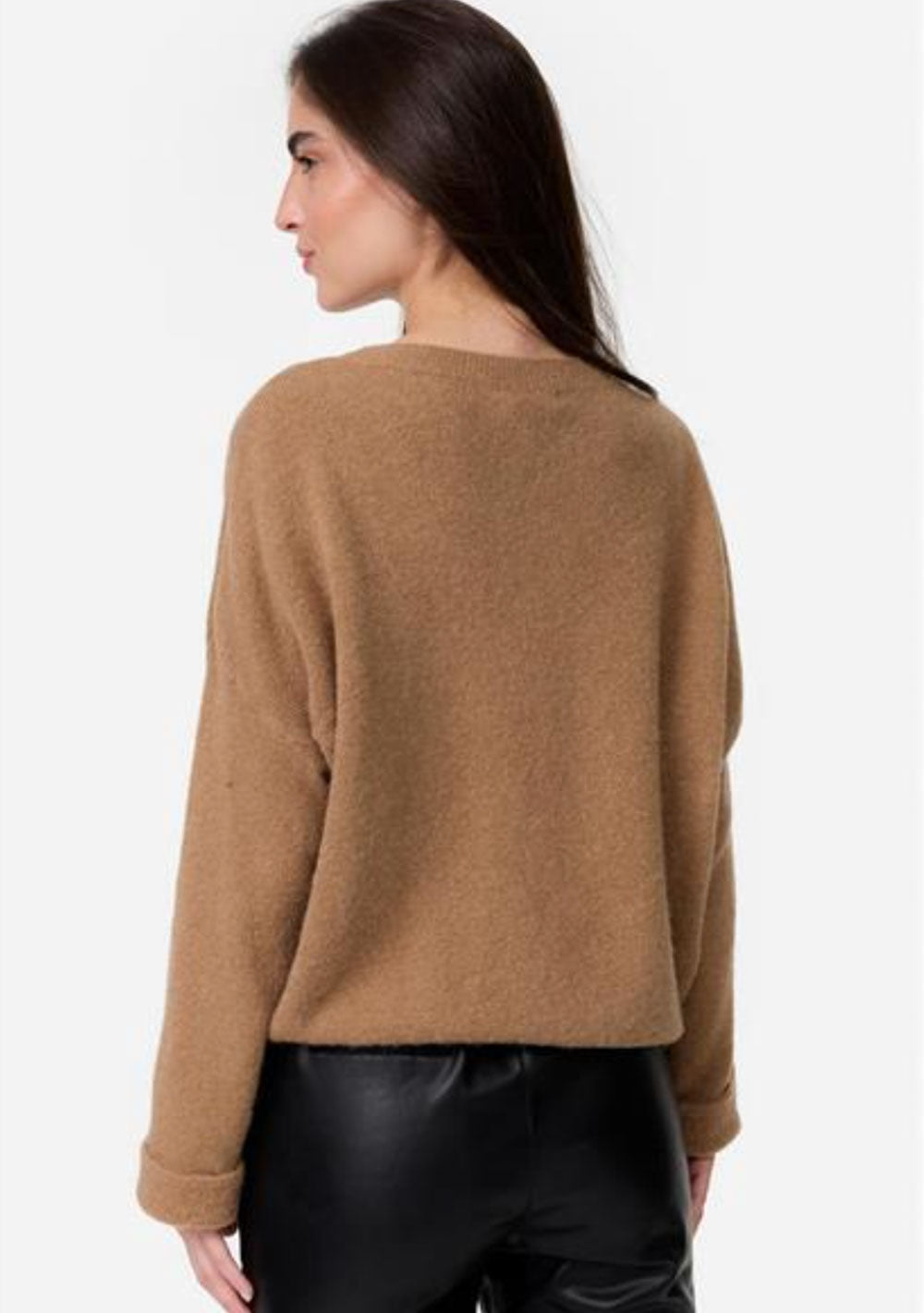 ♡ Strickpullover mit Krempelarm
