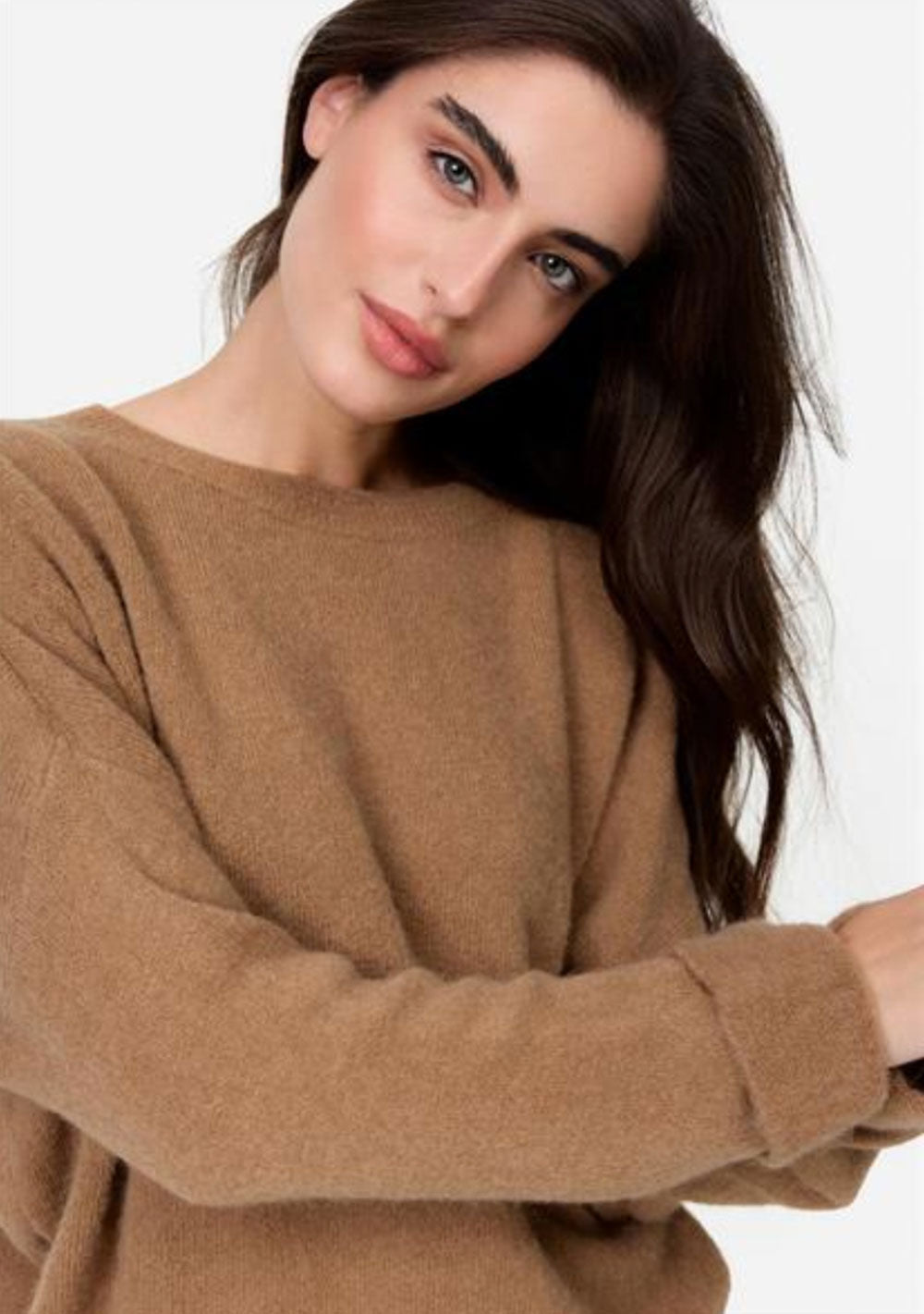 ♡ Strickpullover mit Krempelarm