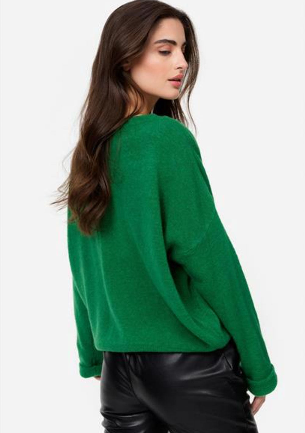 ♡ Strickpullover mit Krempelarm