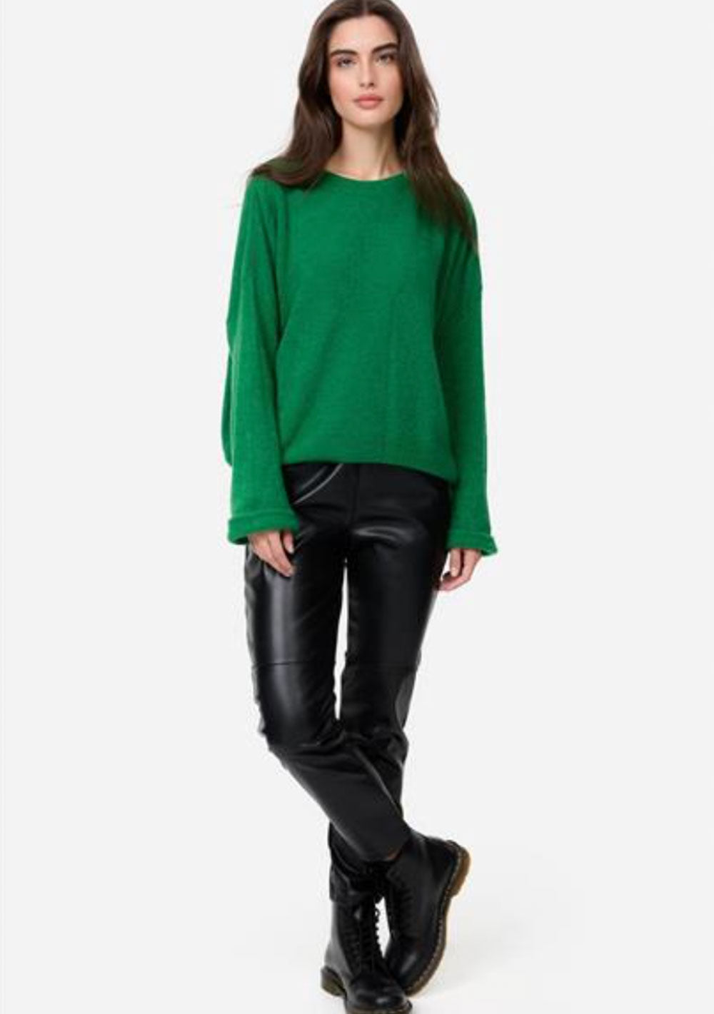 ♡ Strickpullover mit Krempelarm