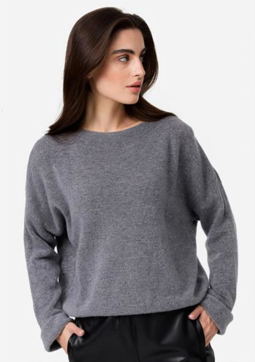 ♡ Strickpullover mit Krempelarm