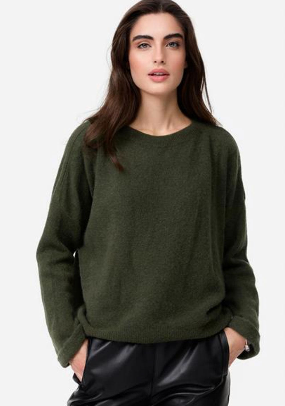 ♡ Strickpullover mit Krempelarm