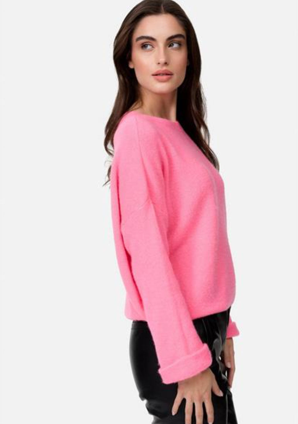 ♡ Strickpullover mit Krempelarm