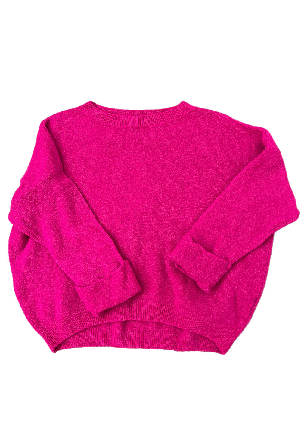 ♡ Strickpullover mit Krempelarm