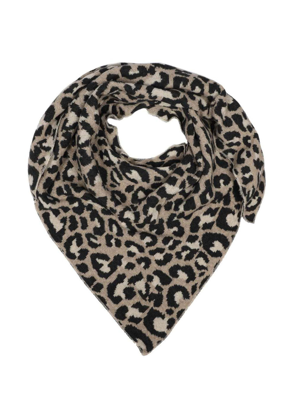 ♡ Dreieckstuch, Kaschmirmix, Leopardenprint