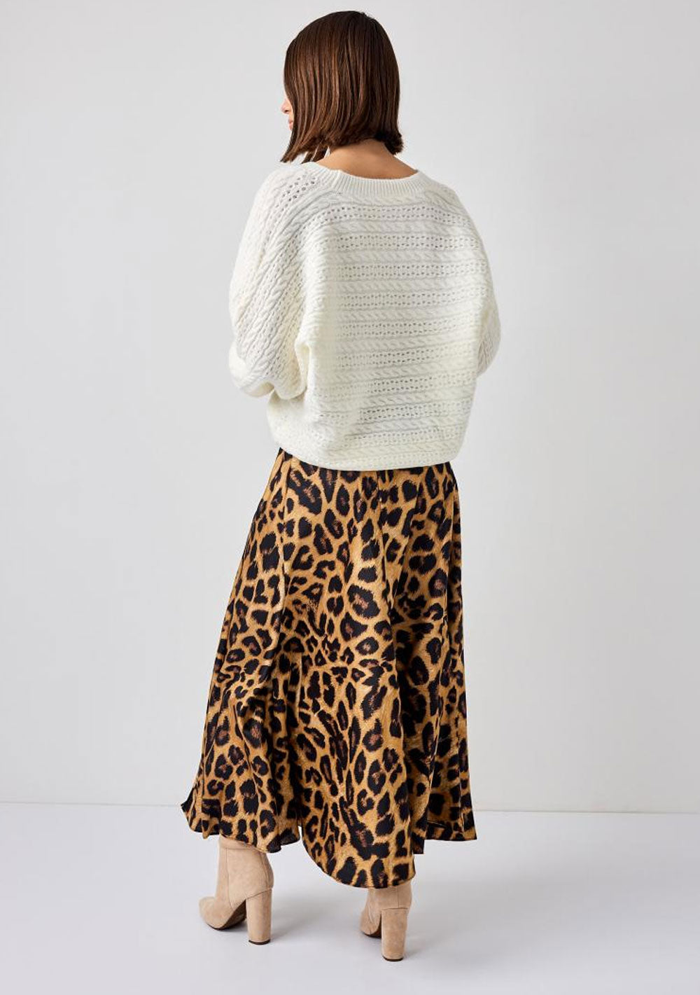 ♡ Midi-Rock mit Leopardenprint