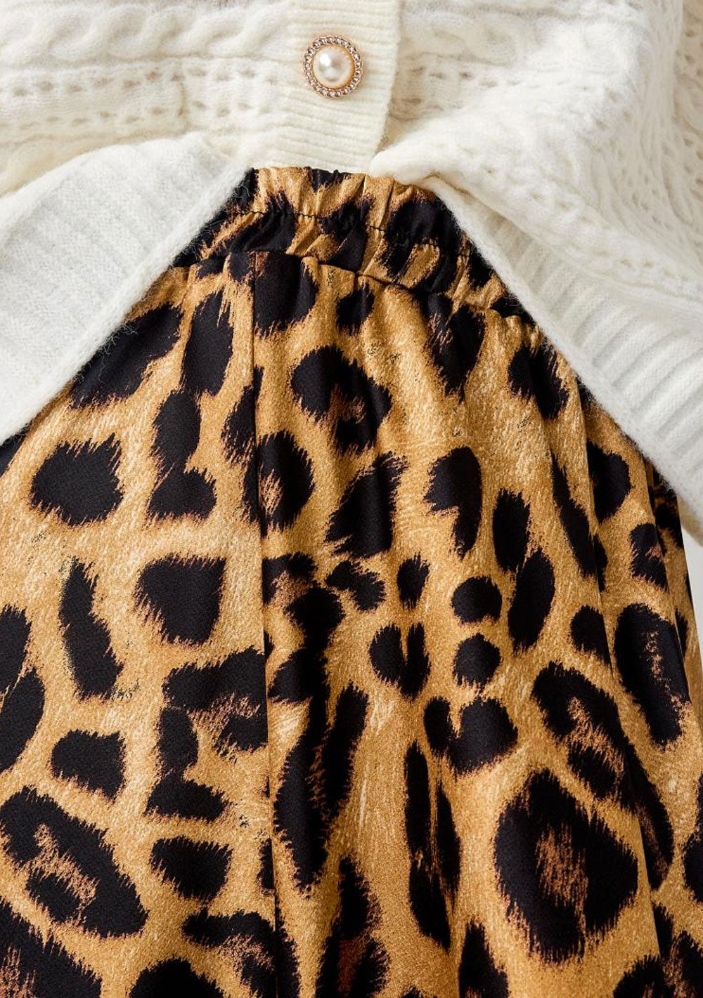 ♡ Midi-Rock mit Leopardenprint