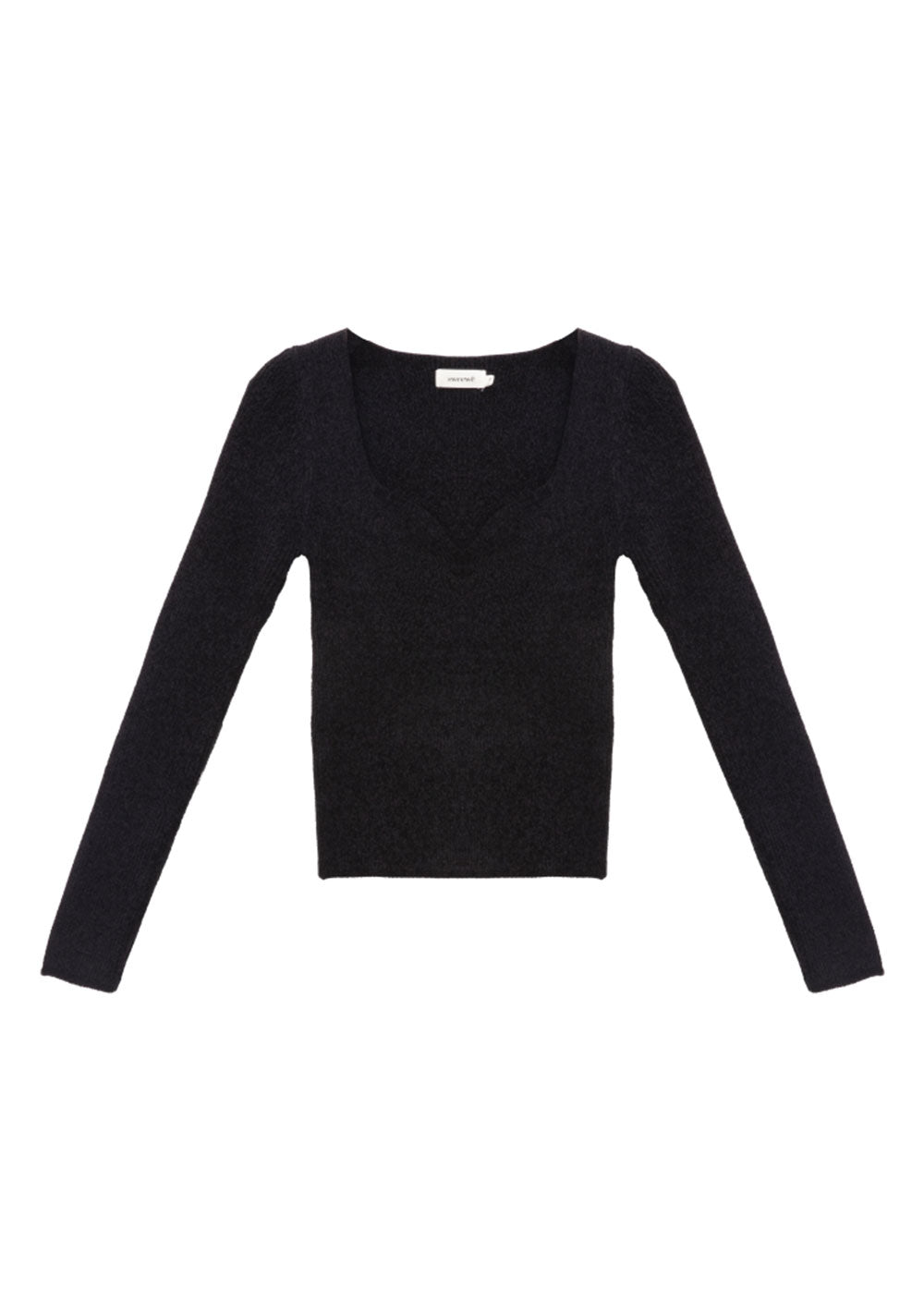 ♡ Rippstrick Pullover mit Herzausschnitt