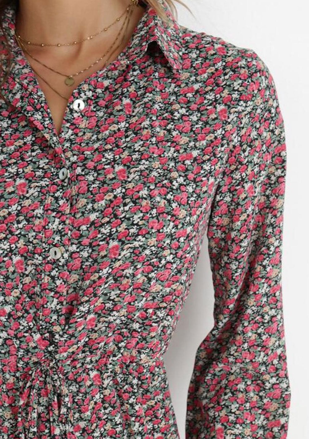 ♡ Hemdblusenkleid mit Blumenprint