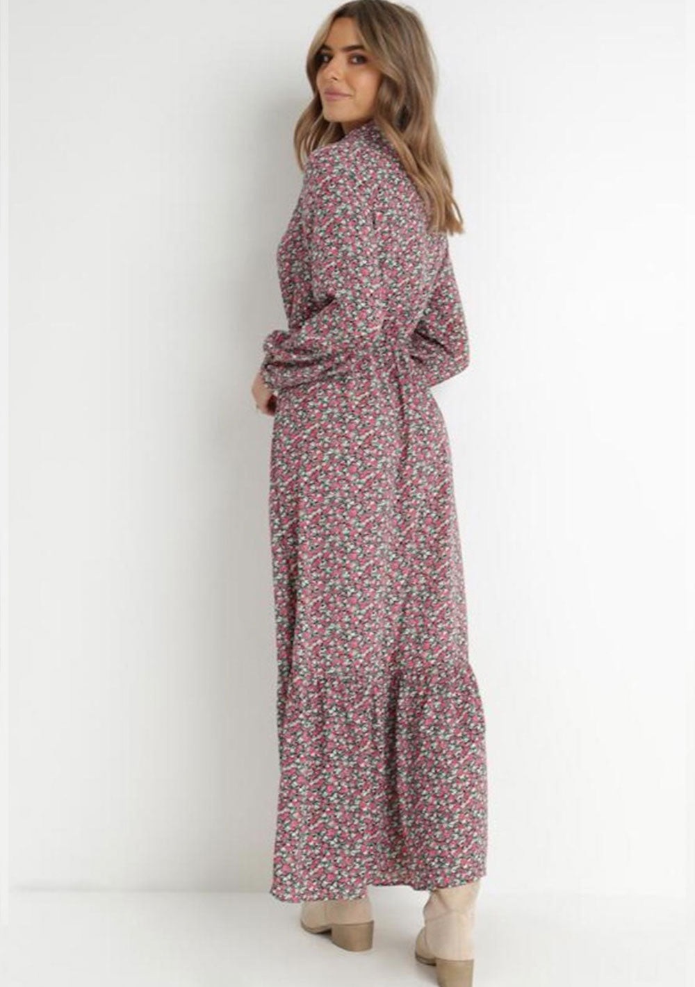 ♡ Hemdblusenkleid mit Blumenprint