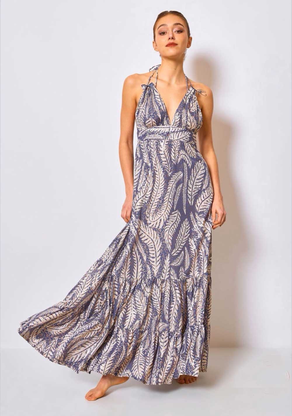 ♡ Rückenfreies Maxikleid