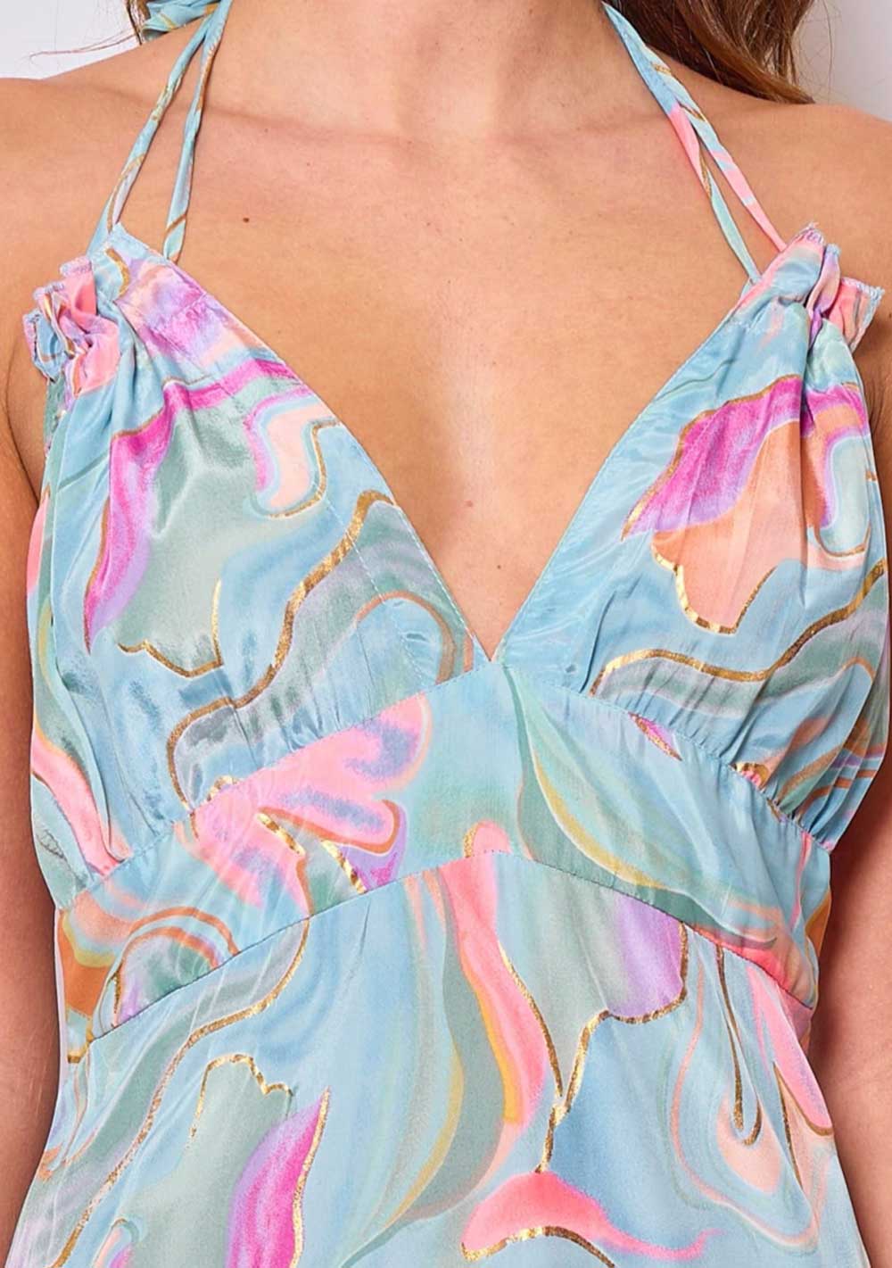♡ Rückenfreies Maxikleid