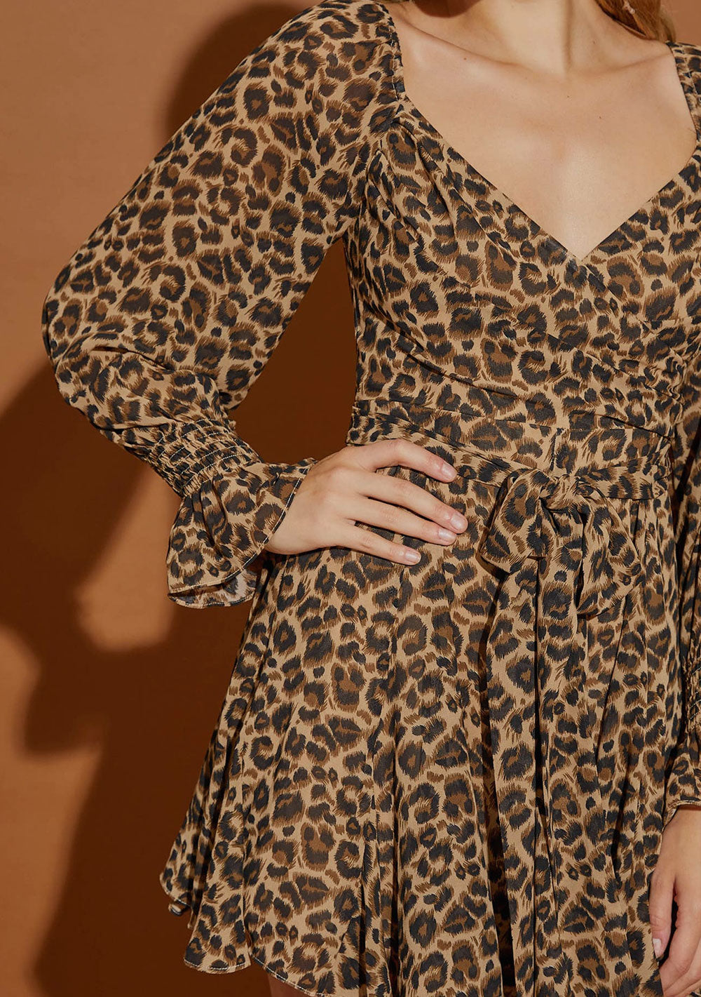 ♡ Wickelkleid mit Leopardenprint
