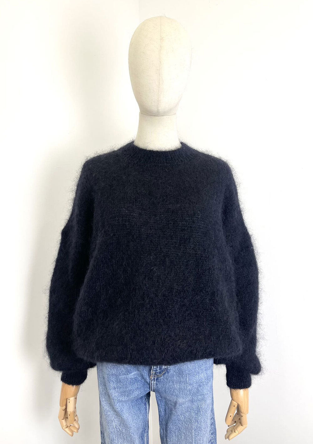 ♡ Rundhalspullover aus flauschigem Mohair