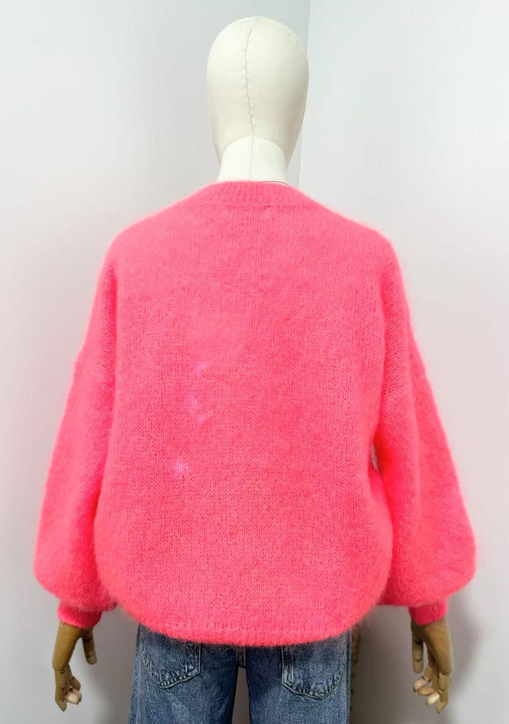 ♡ Rundhalspullover aus flauschigem Mohair