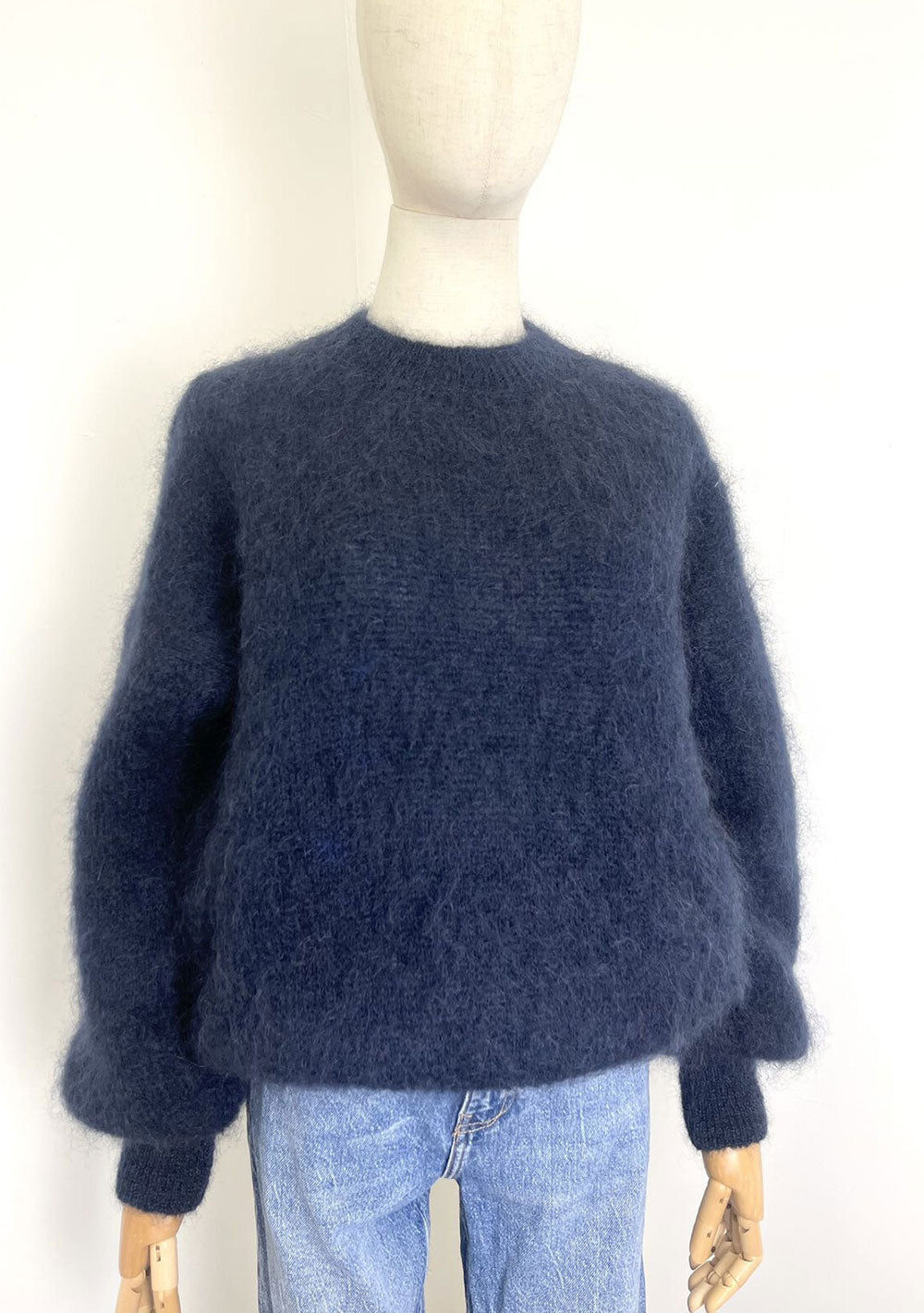♡ Rundhalspullover aus flauschigem Mohair