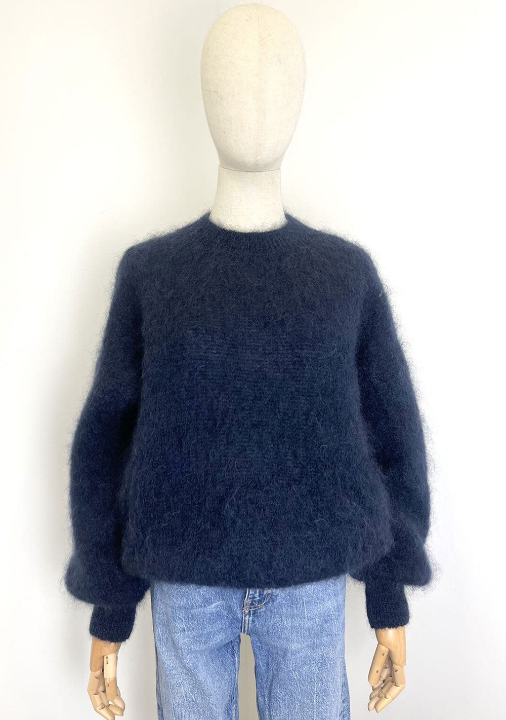 ♡ Rundhalspullover aus flauschigem Mohair