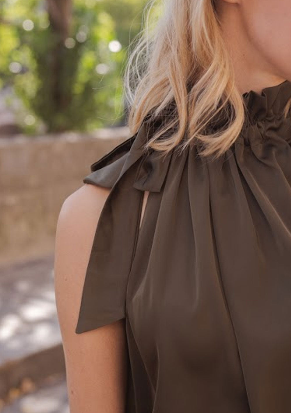 ♡ Neckholder Top aus Satin