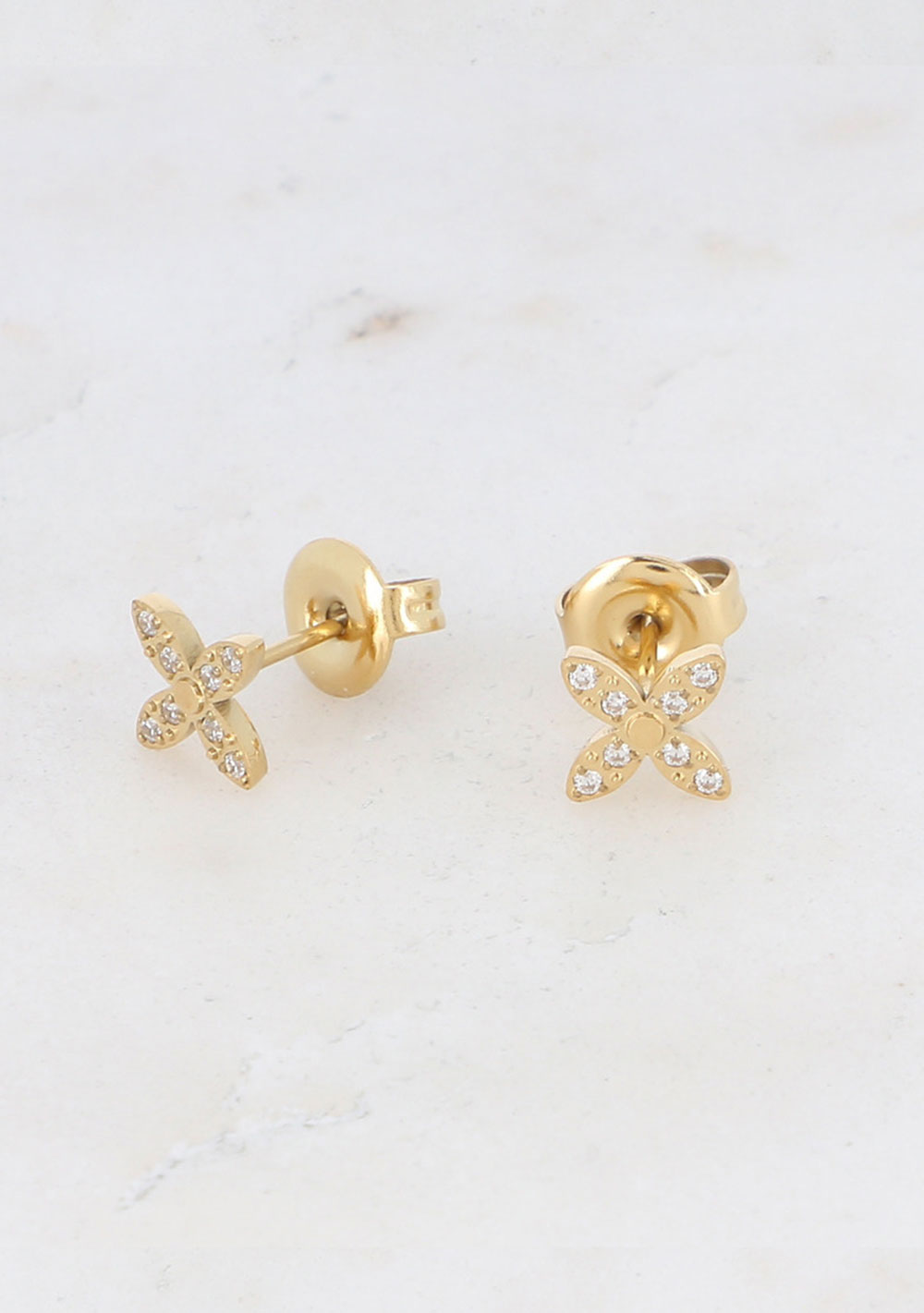♡ Zirkonien Stecker, Blüte