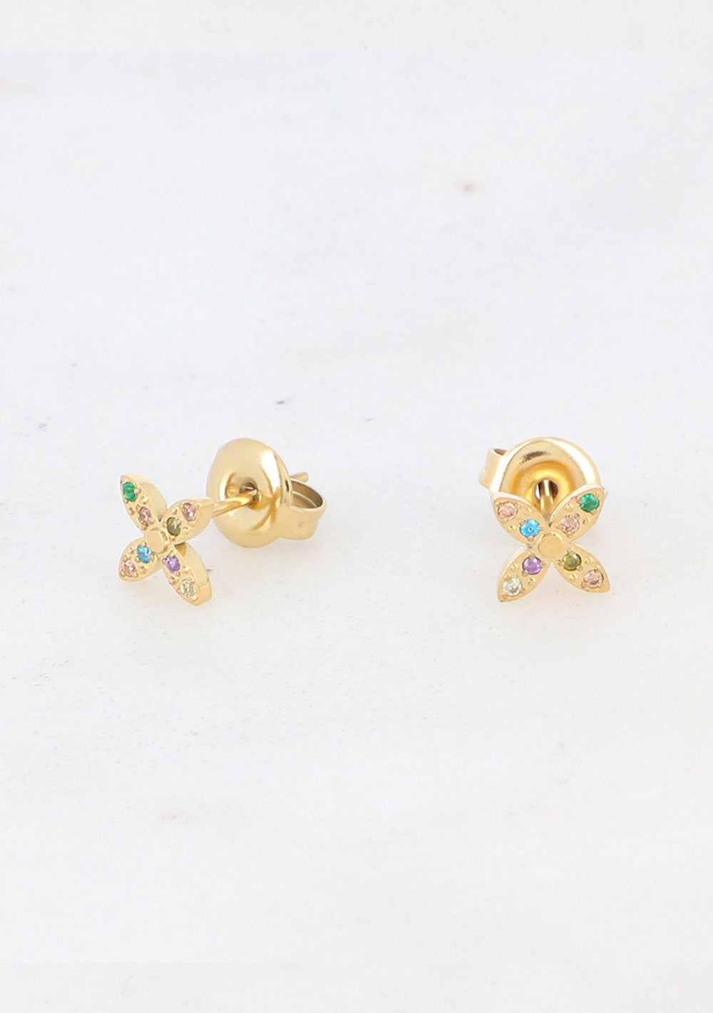 ♡ Zirkonien Stecker, Blüte