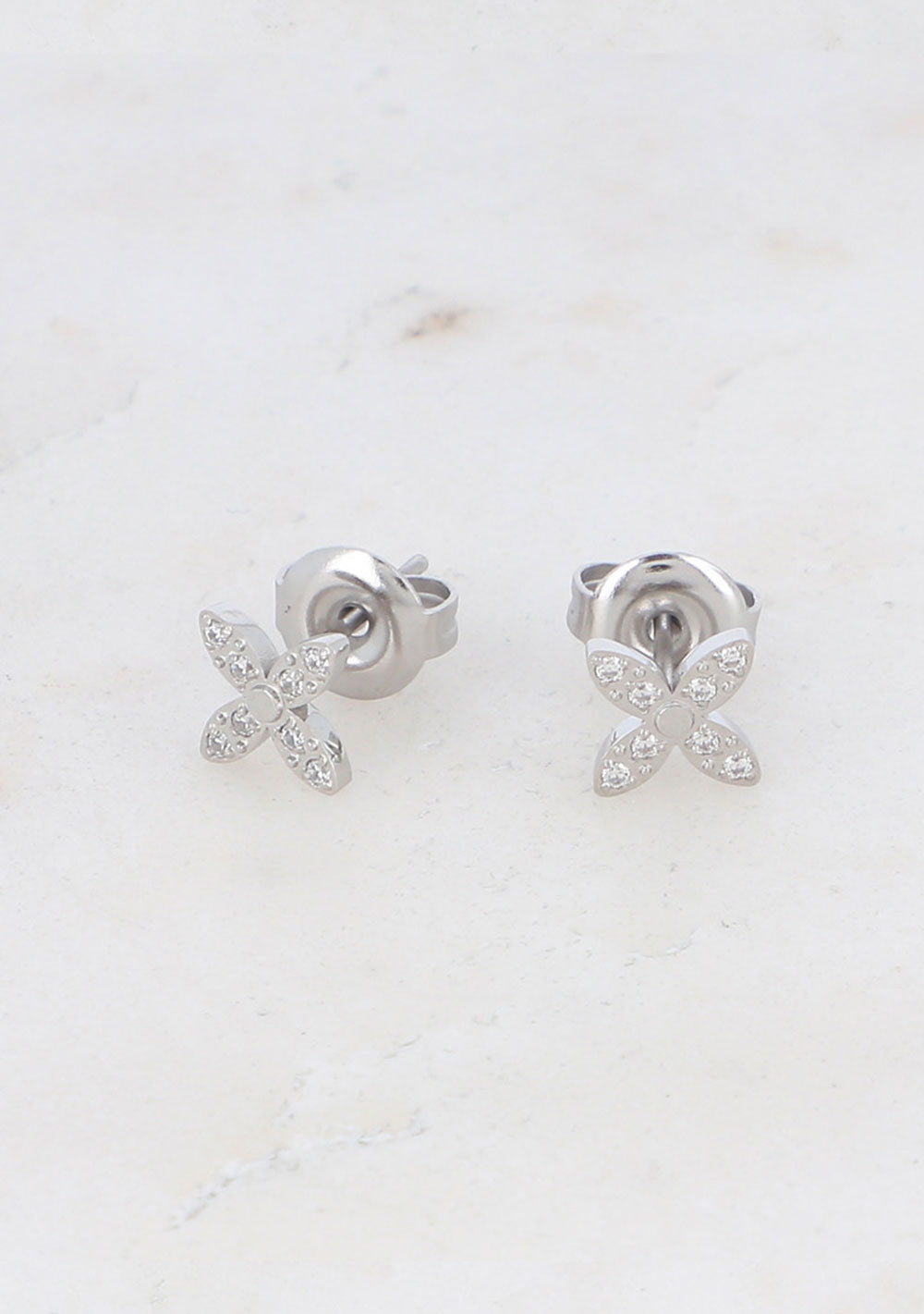 ♡ Zirkonien Stecker, Blüte