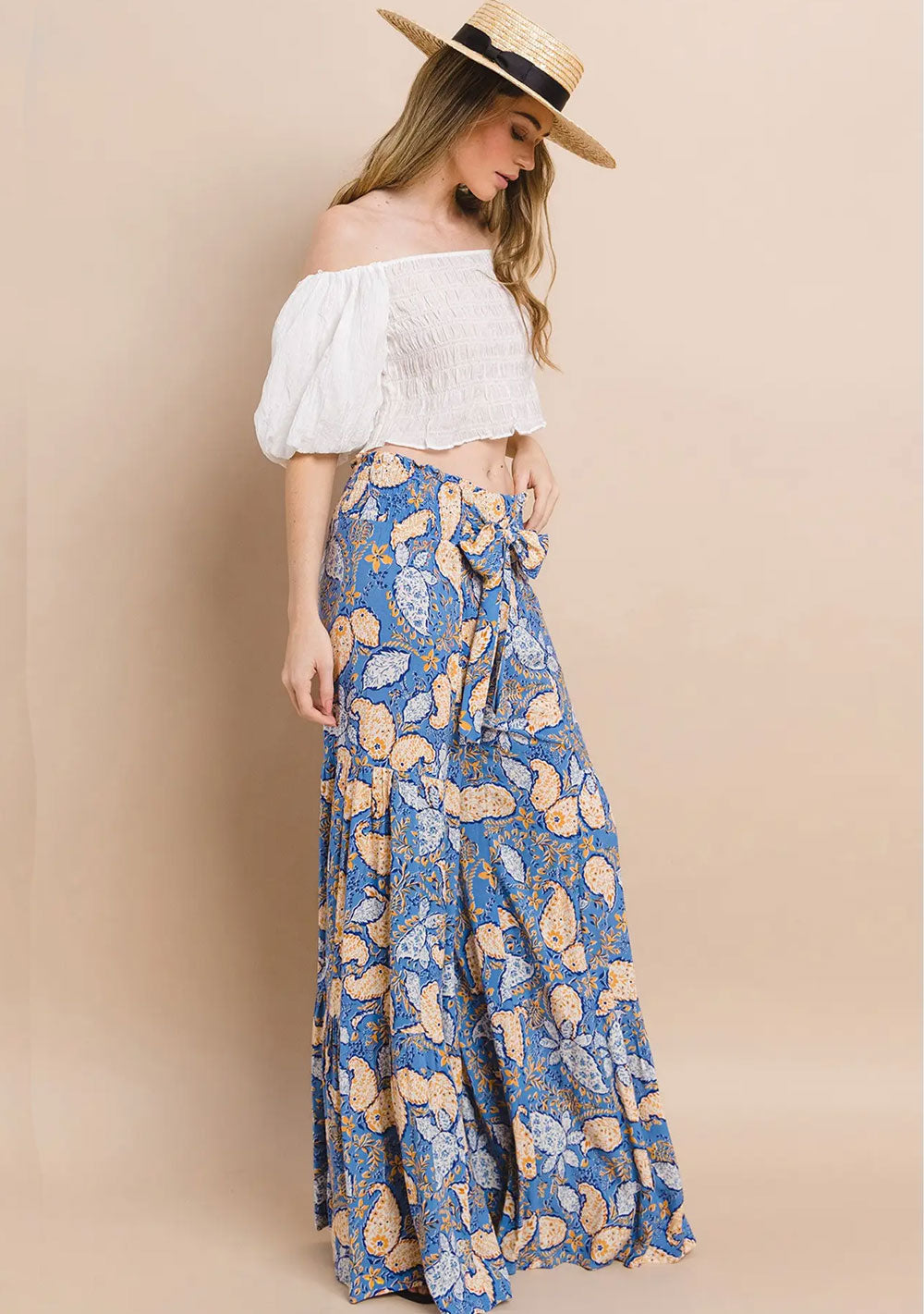 Palazzo-Hose mit Paisleymuster