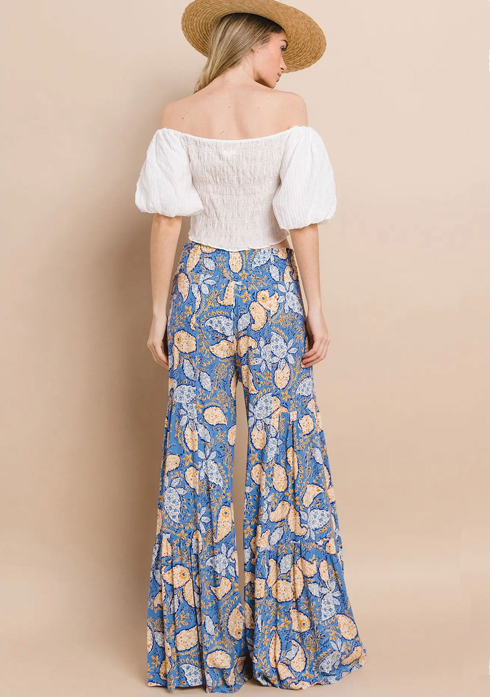 Palazzo-Hose mit Paisleymuster