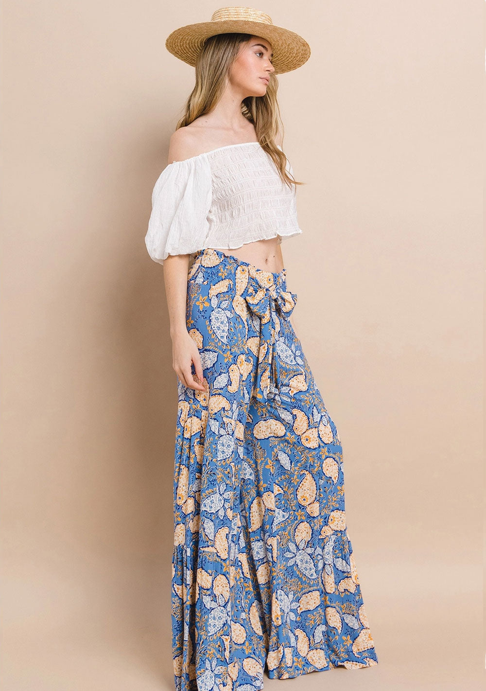 Palazzo-Hose mit Paisleymuster