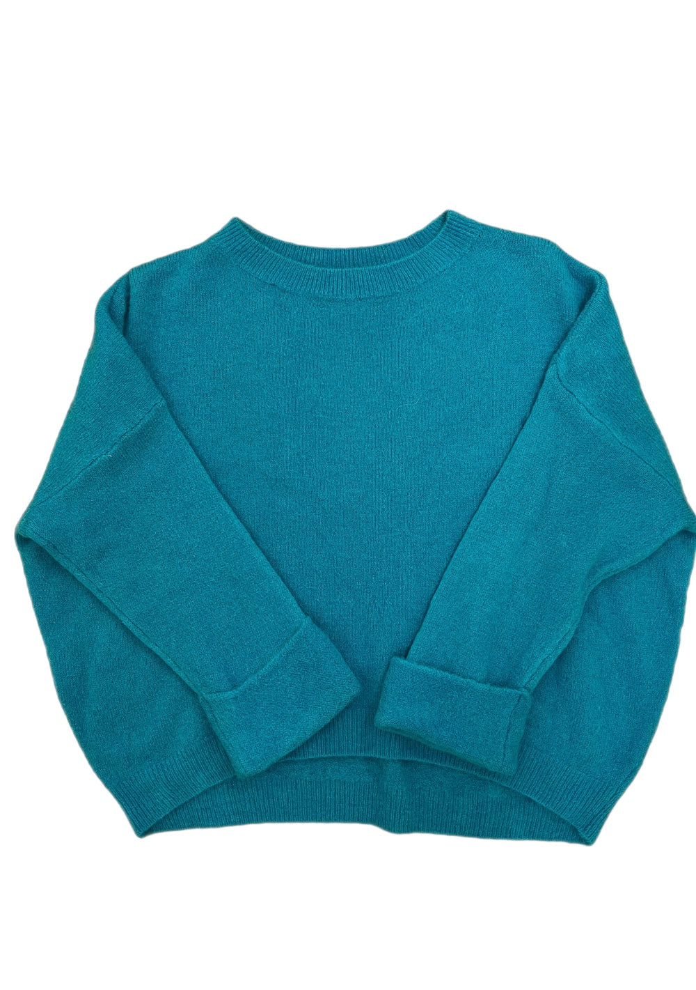 ♡ Strickpullover mit Krempelarm