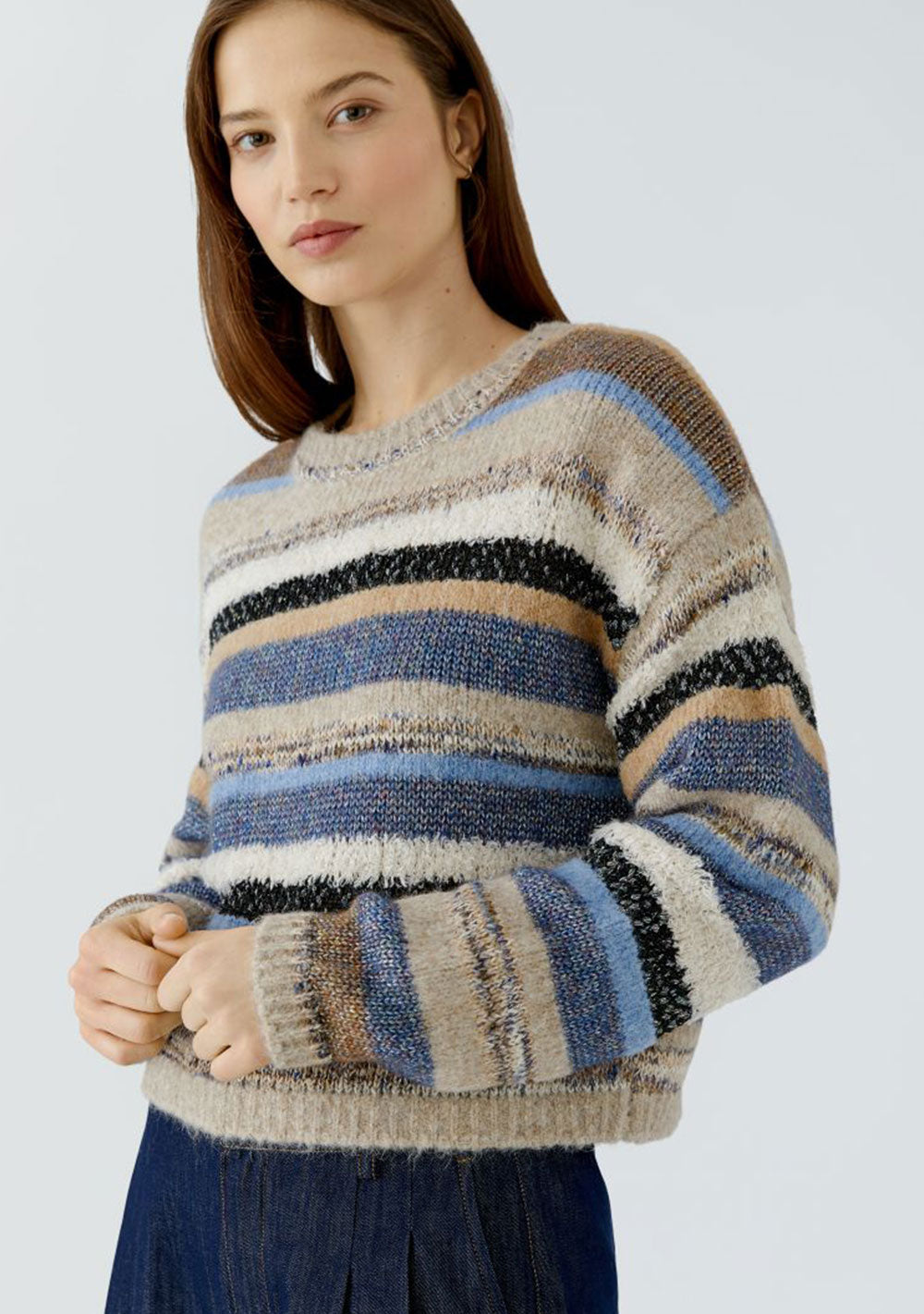 ♡ Pullover Materialmix