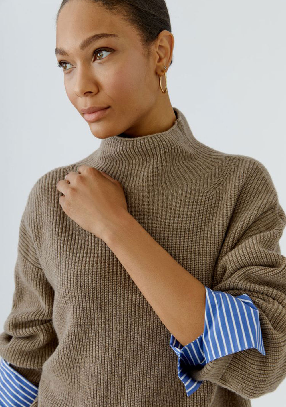 ♡ Pullover mit Blusenmanschetten