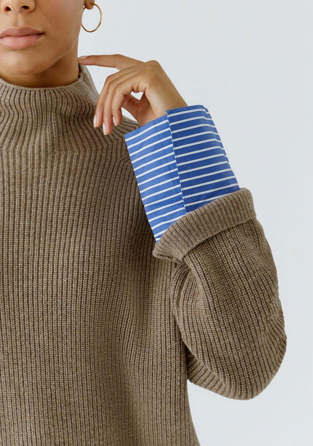♡ Pullover mit Blusenmanschetten
