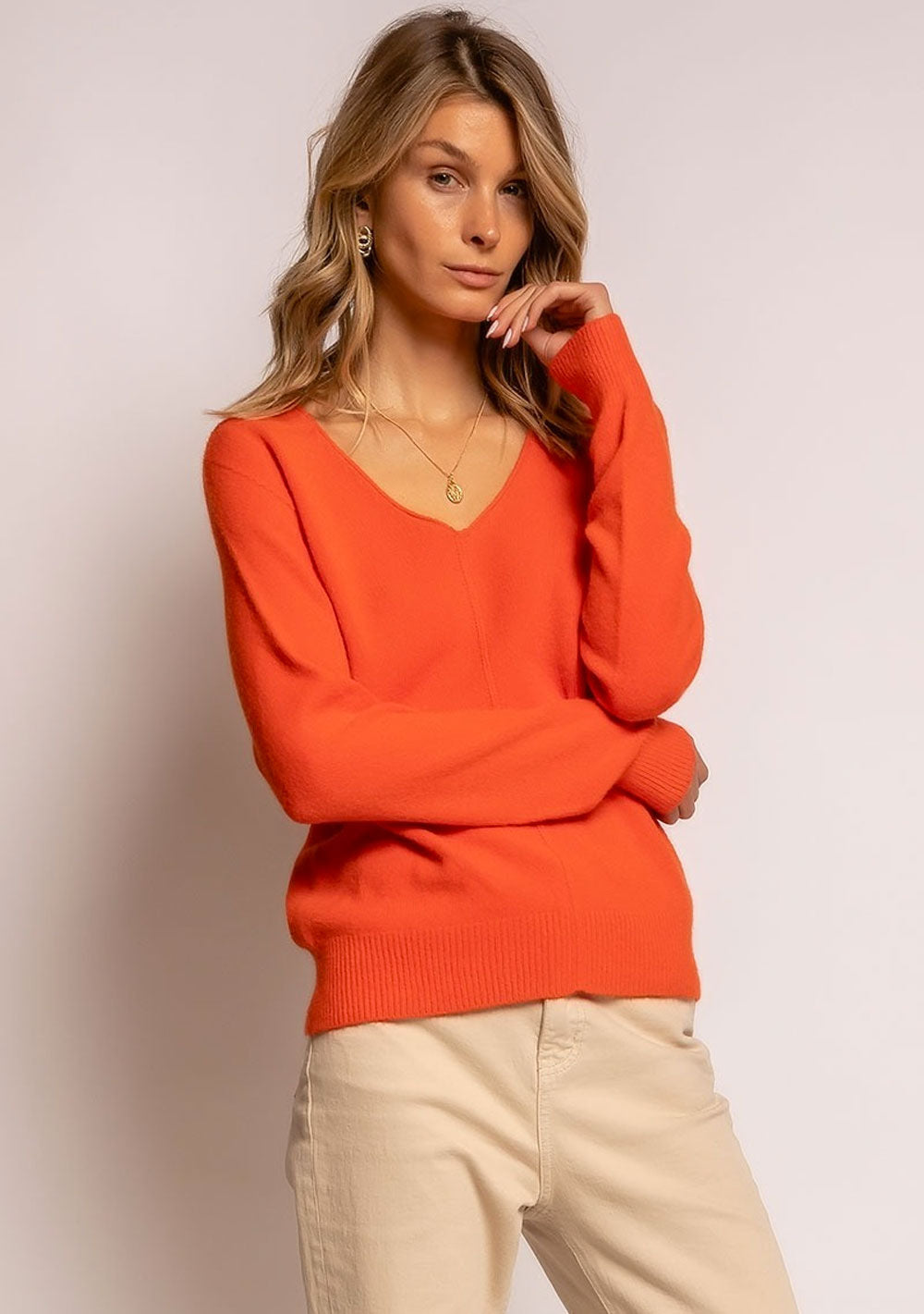 ♡ Pullover mit V-Ausschnitt und Naht