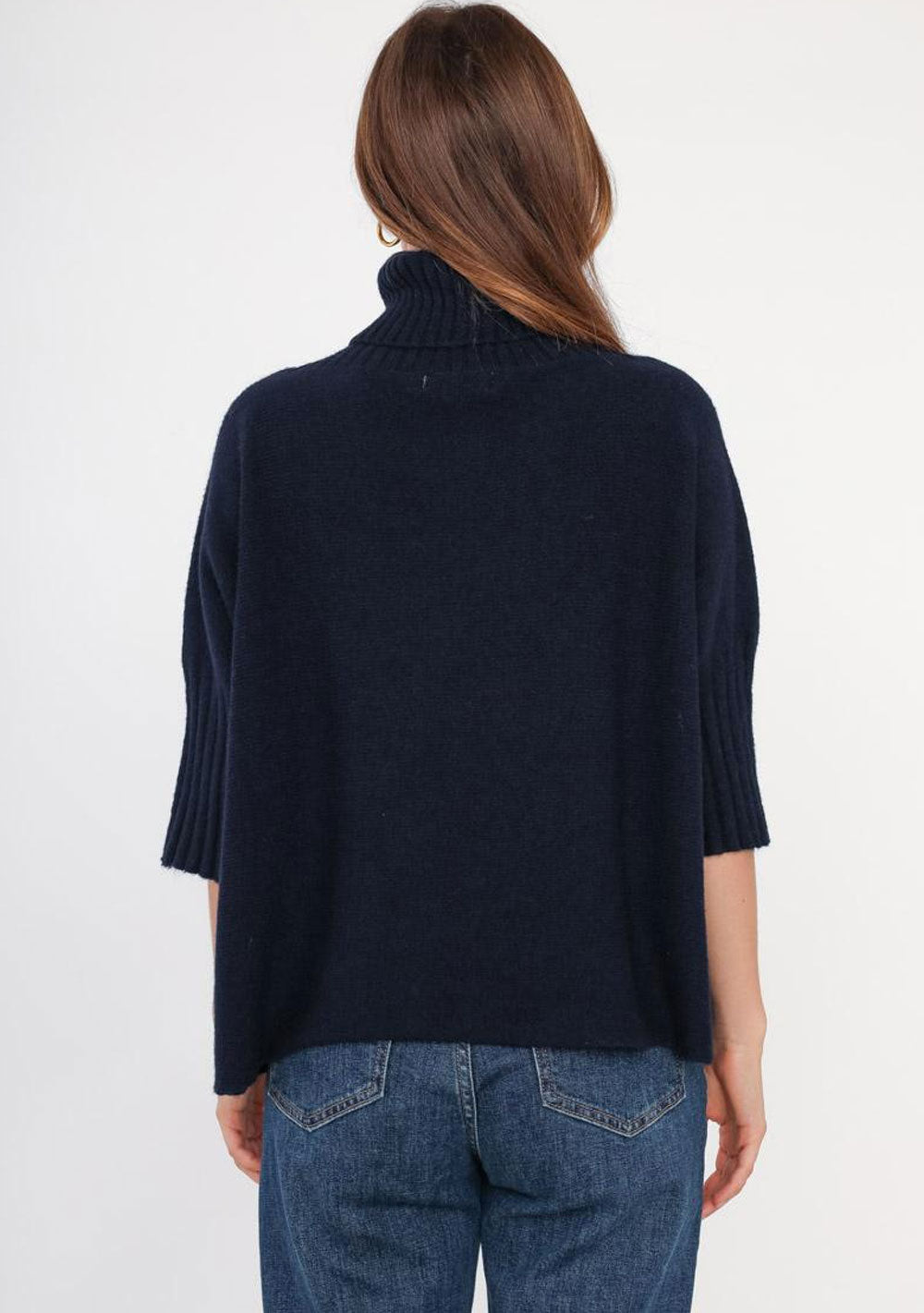♡ Pullover mit Halbarm und Rollkragen
