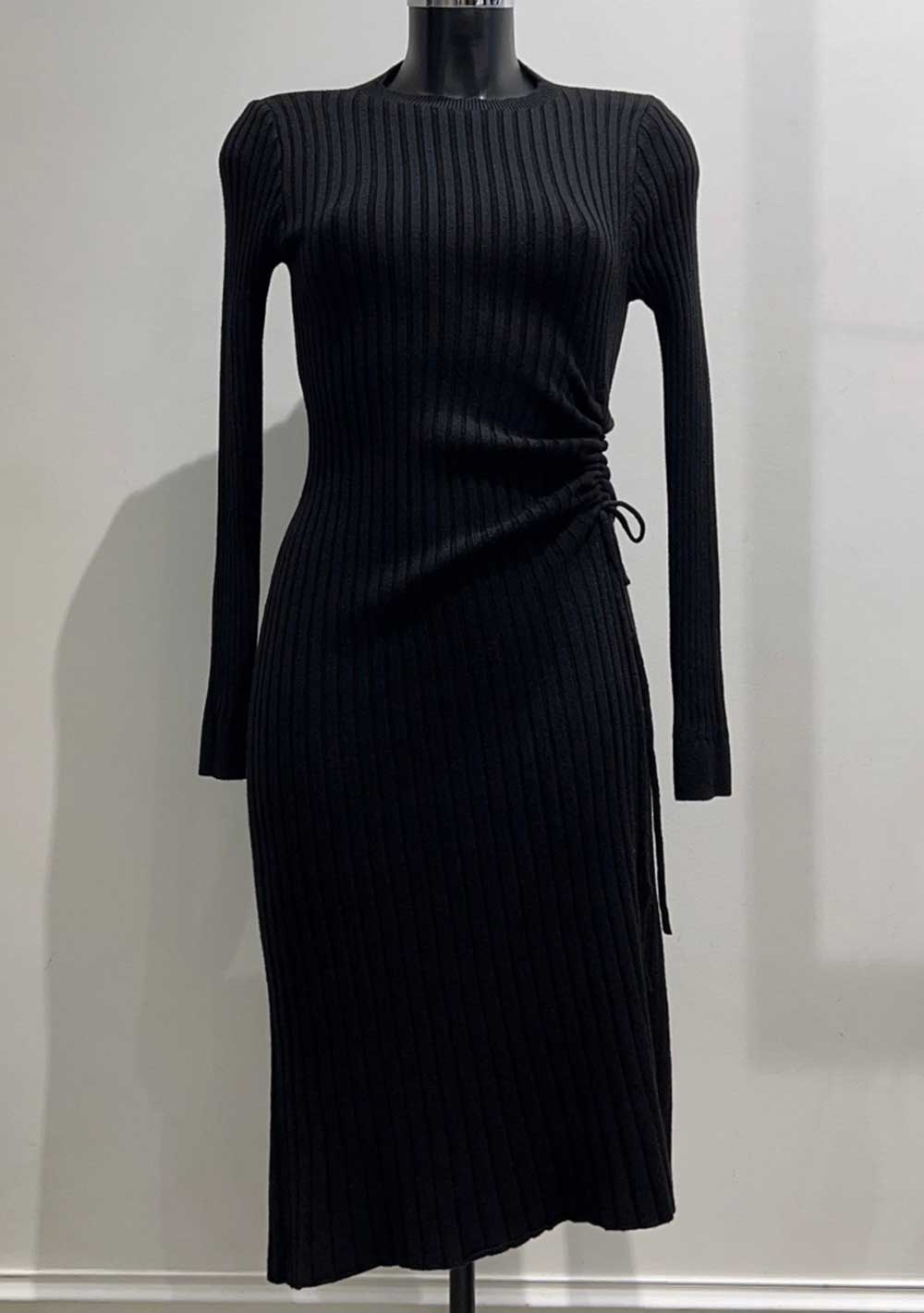 ♡ Midikleid mit seitlicher Raffung