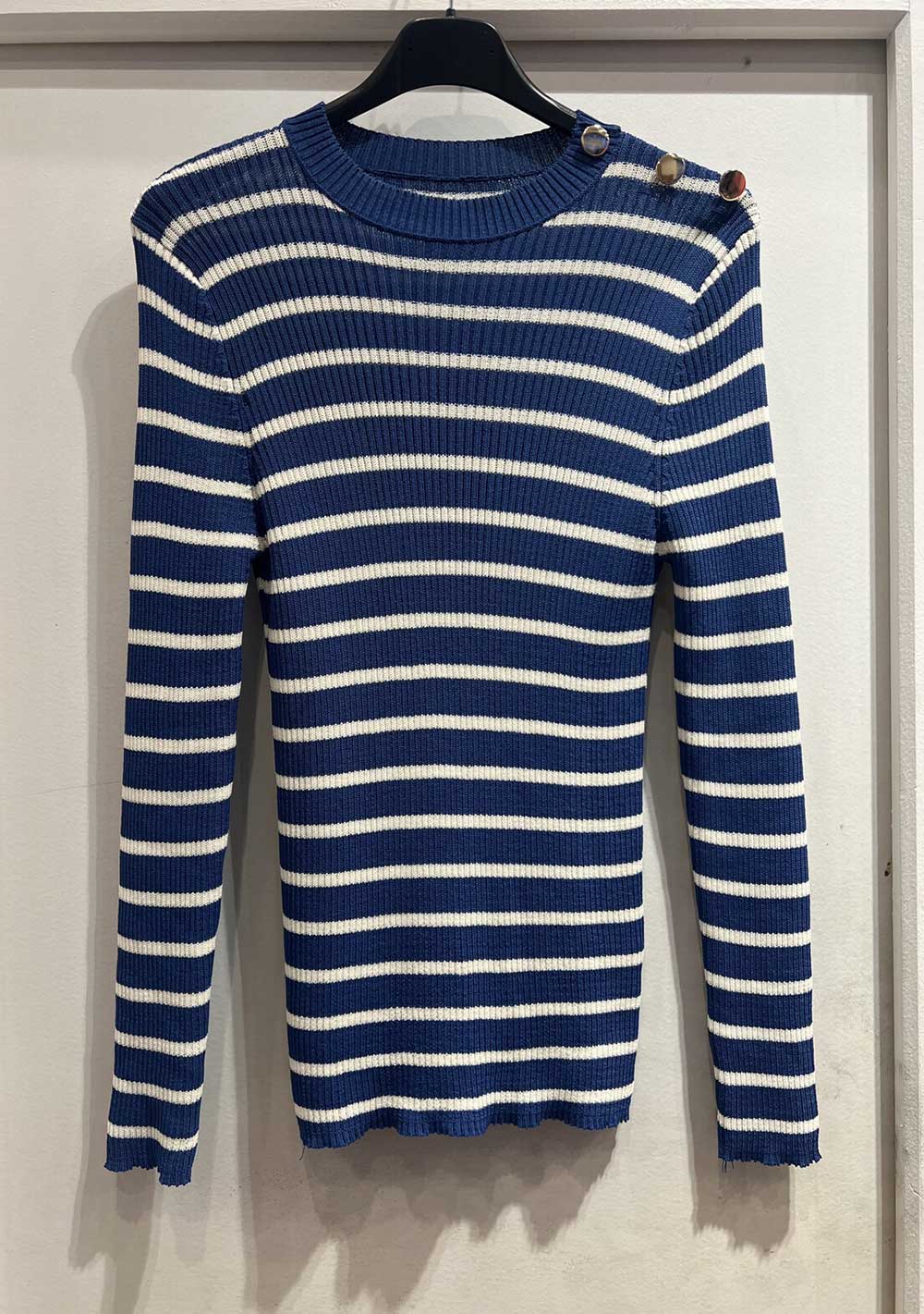 ♡ Ringelshirt, Goldknöpfe