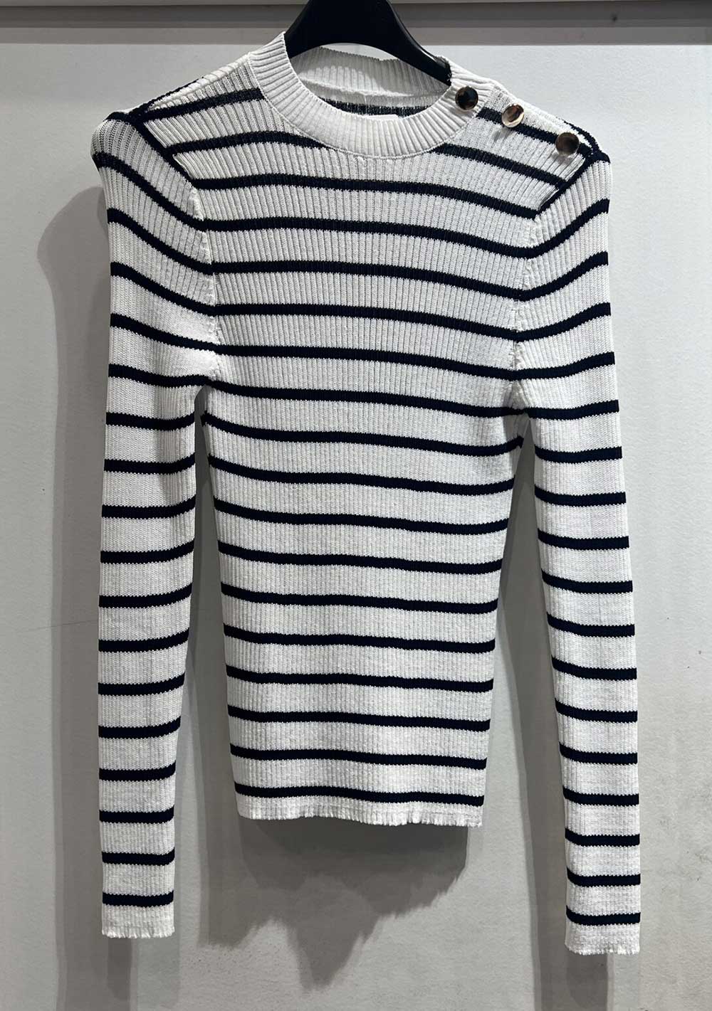 ♡ Ringelshirt, Goldknöpfe