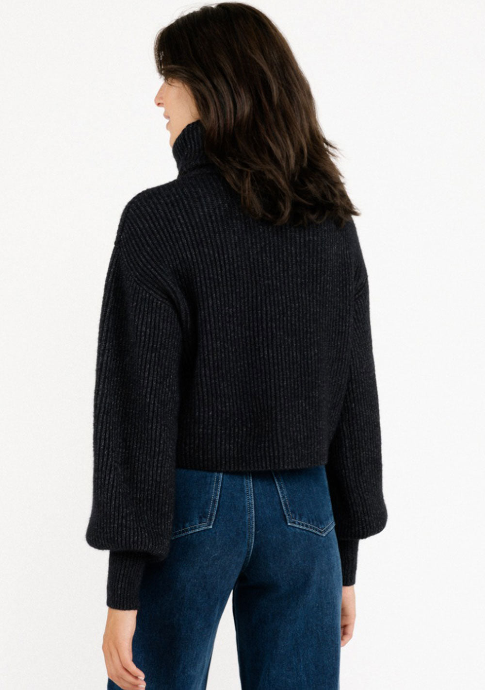 ♡ Verkürzter Rollkragen Pullover
