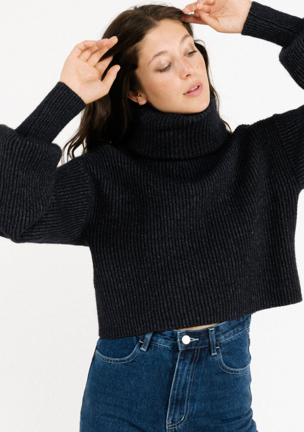 ♡ Verkürzter Rollkragen Pullover