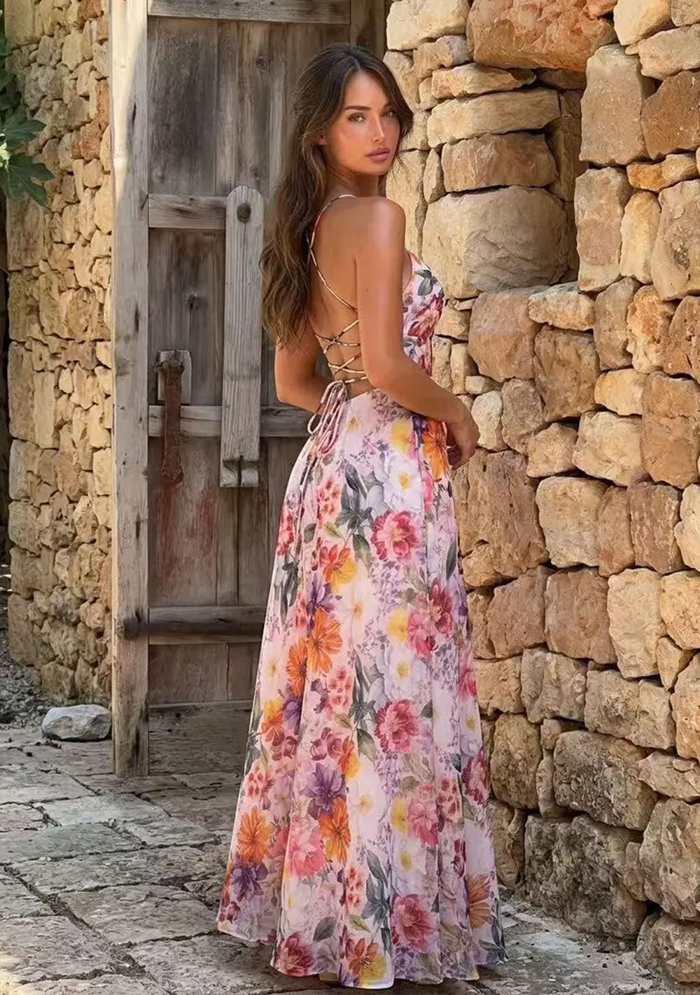 ♡ Maxikleid mit Blumenprint