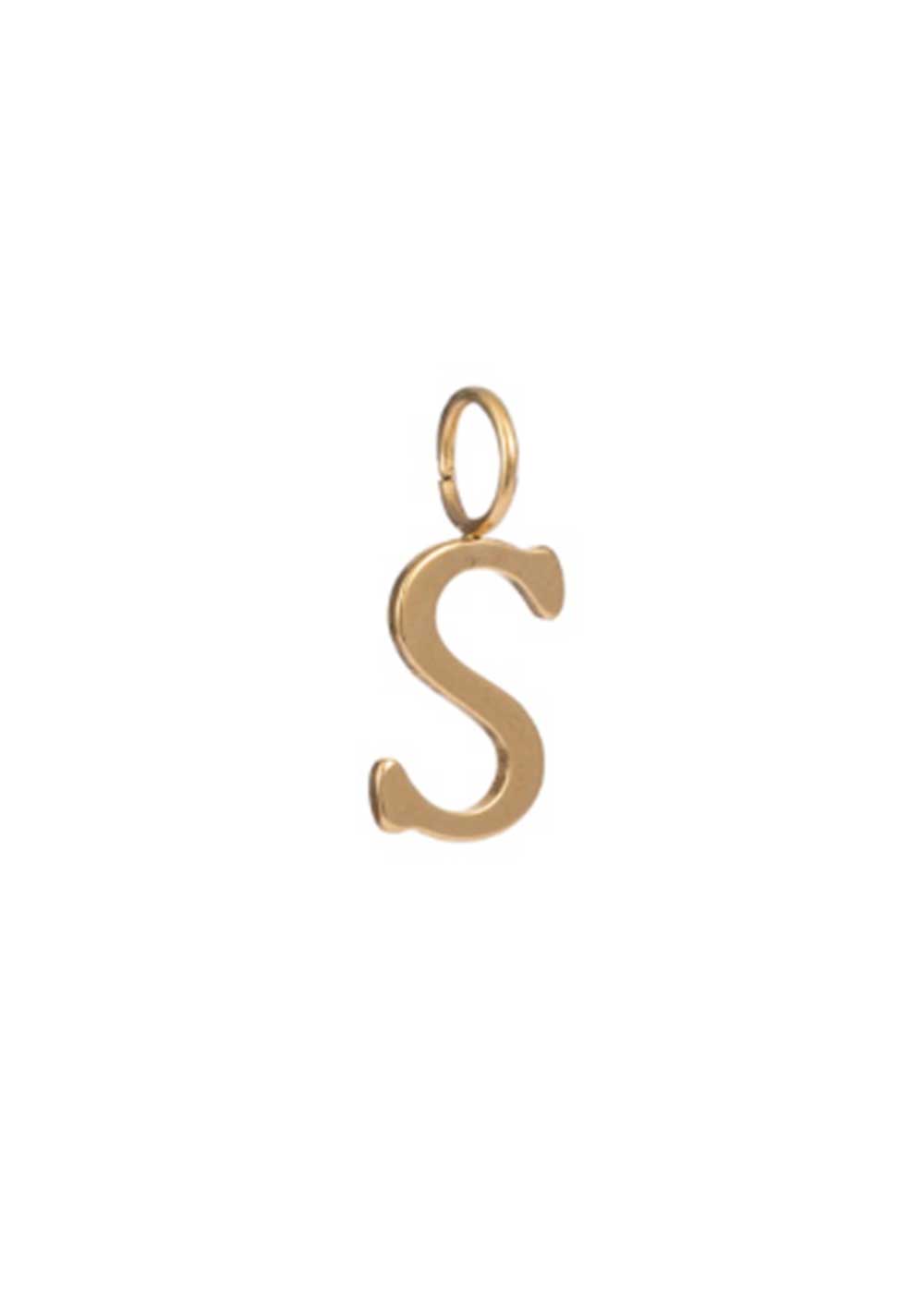 ♡ Goldfarbener Letter Charm