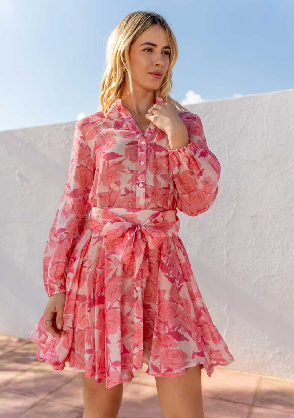 ♡ Minikleid aus Lyocell-Seide