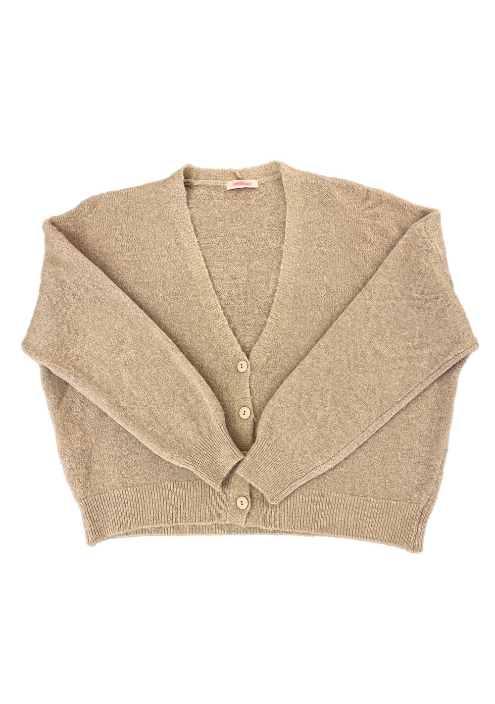 ♡ Lockere Strickjacke mit Knöpfen