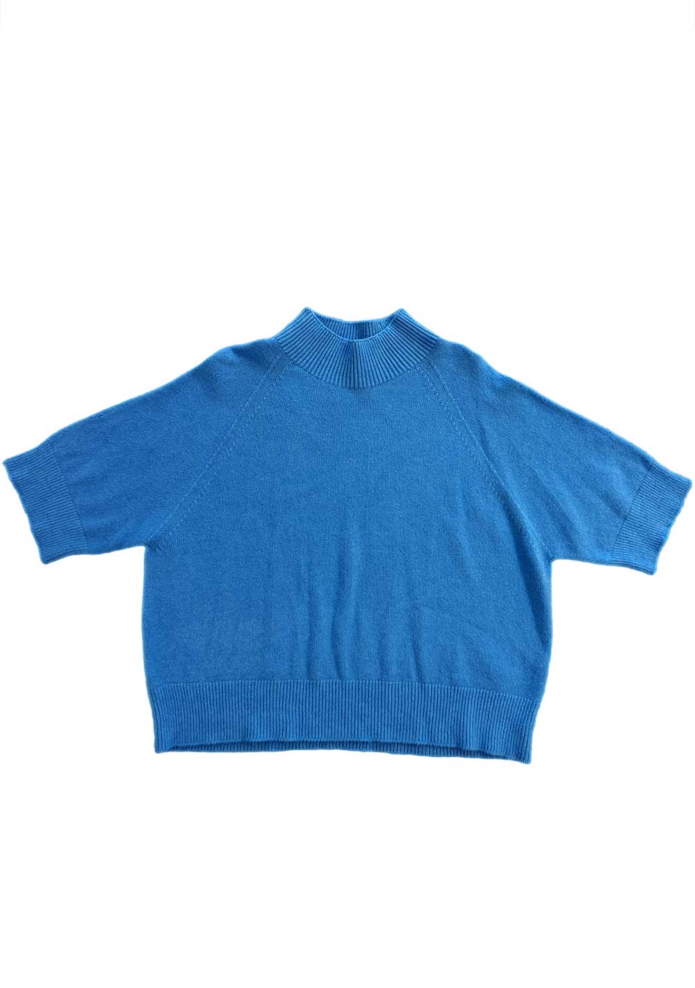 ♡ Stehkragen Pullover, Kurzarm