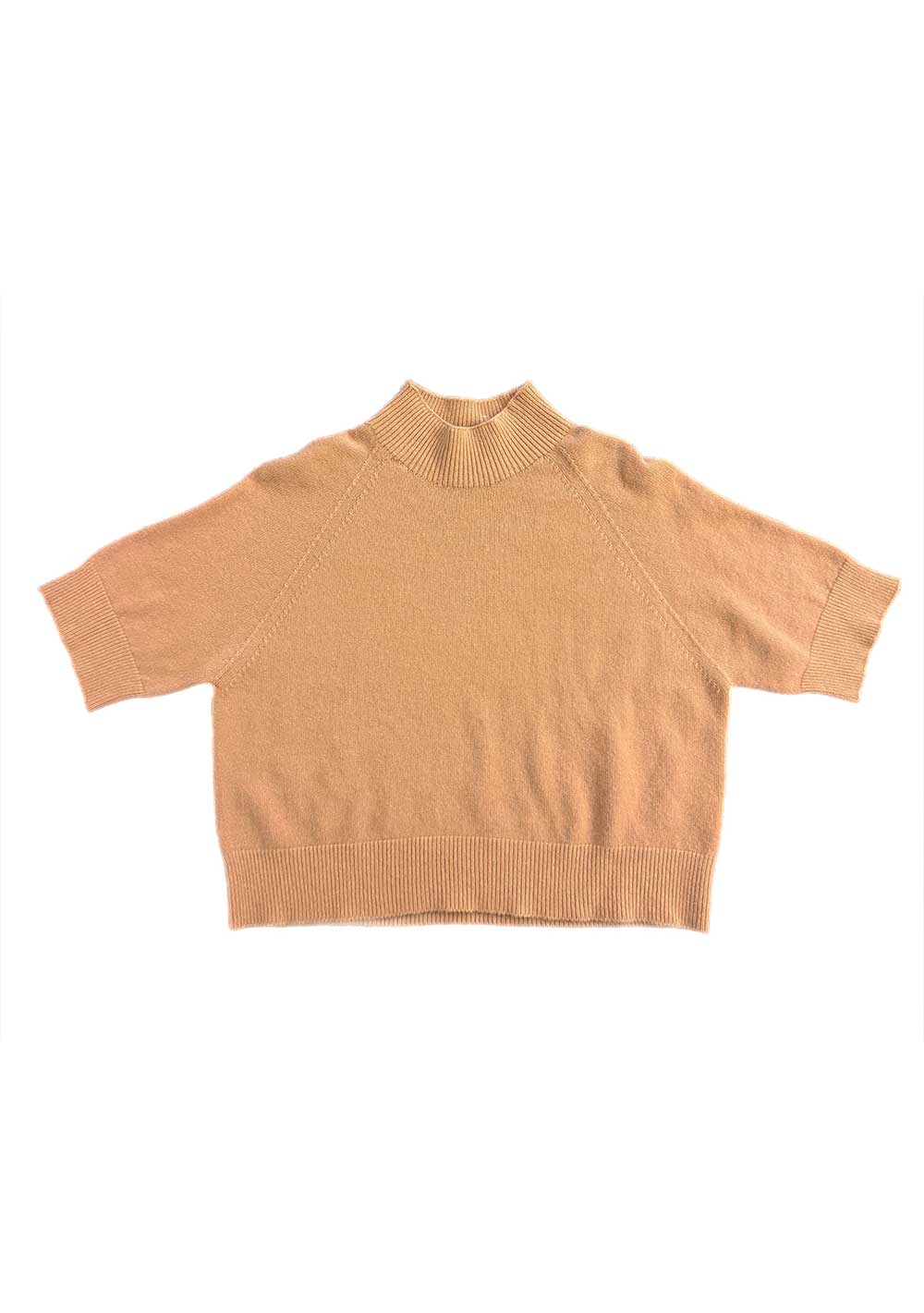 ♡ Stehkragen Pullover, Kurzarm