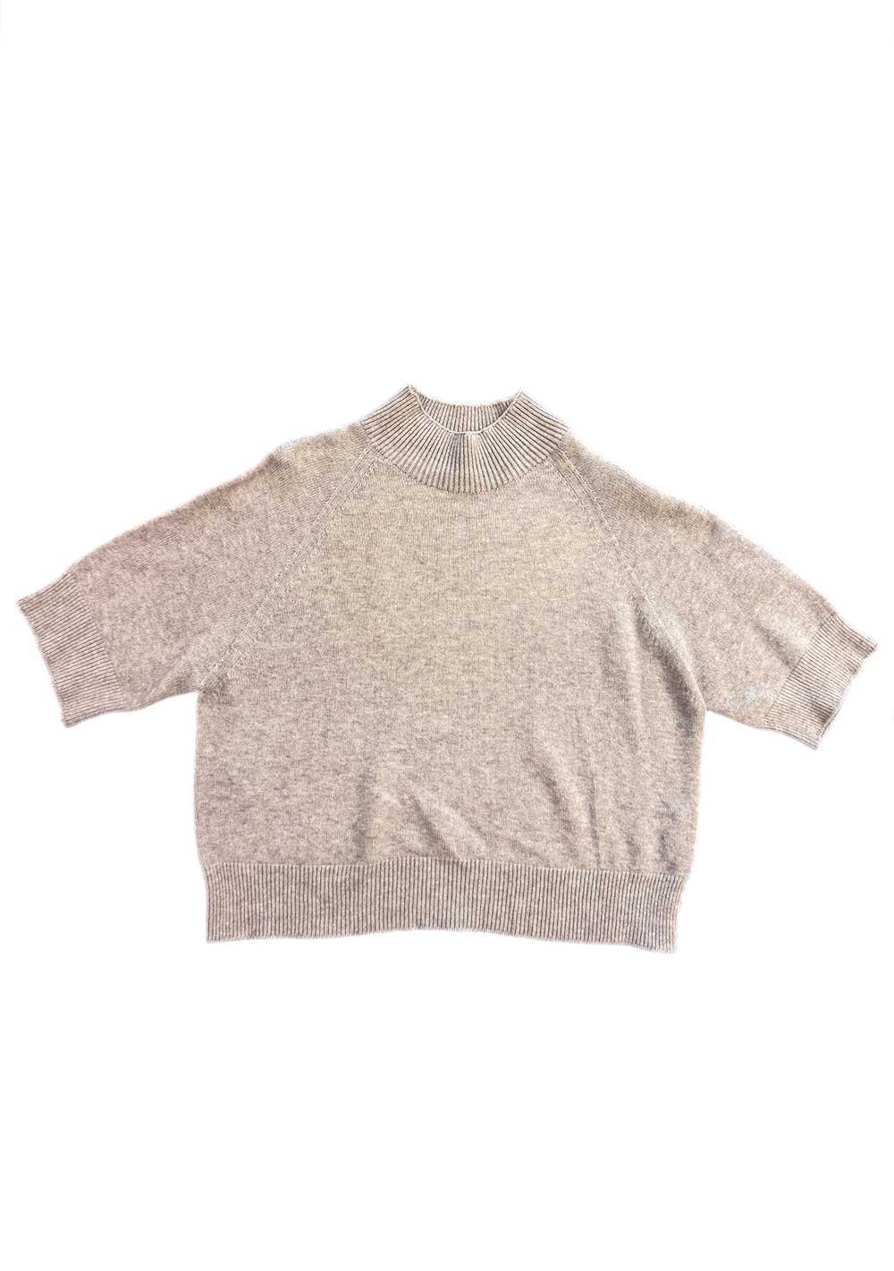 ♡ Stehkragen Pullover, Kurzarm