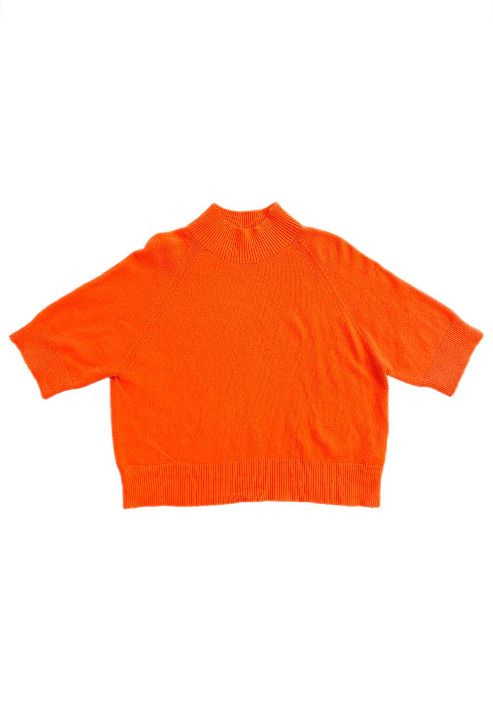 ♡ Stehkragen Pullover, Kurzarm